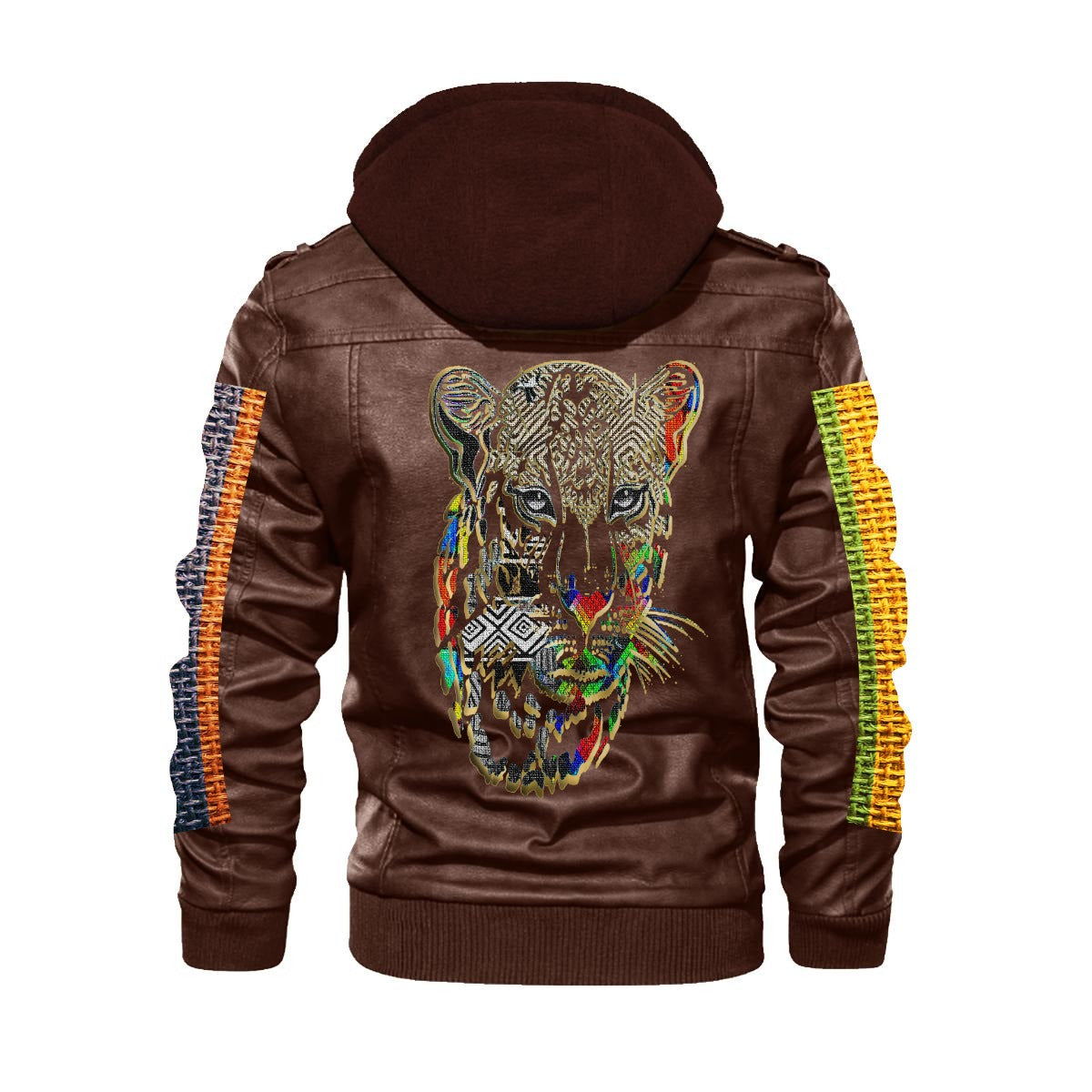 Men's Zip Leather Jacket |DTF