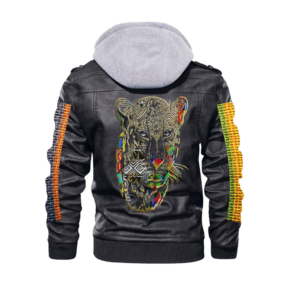 Men's Zip Leather Jacket |DTF
