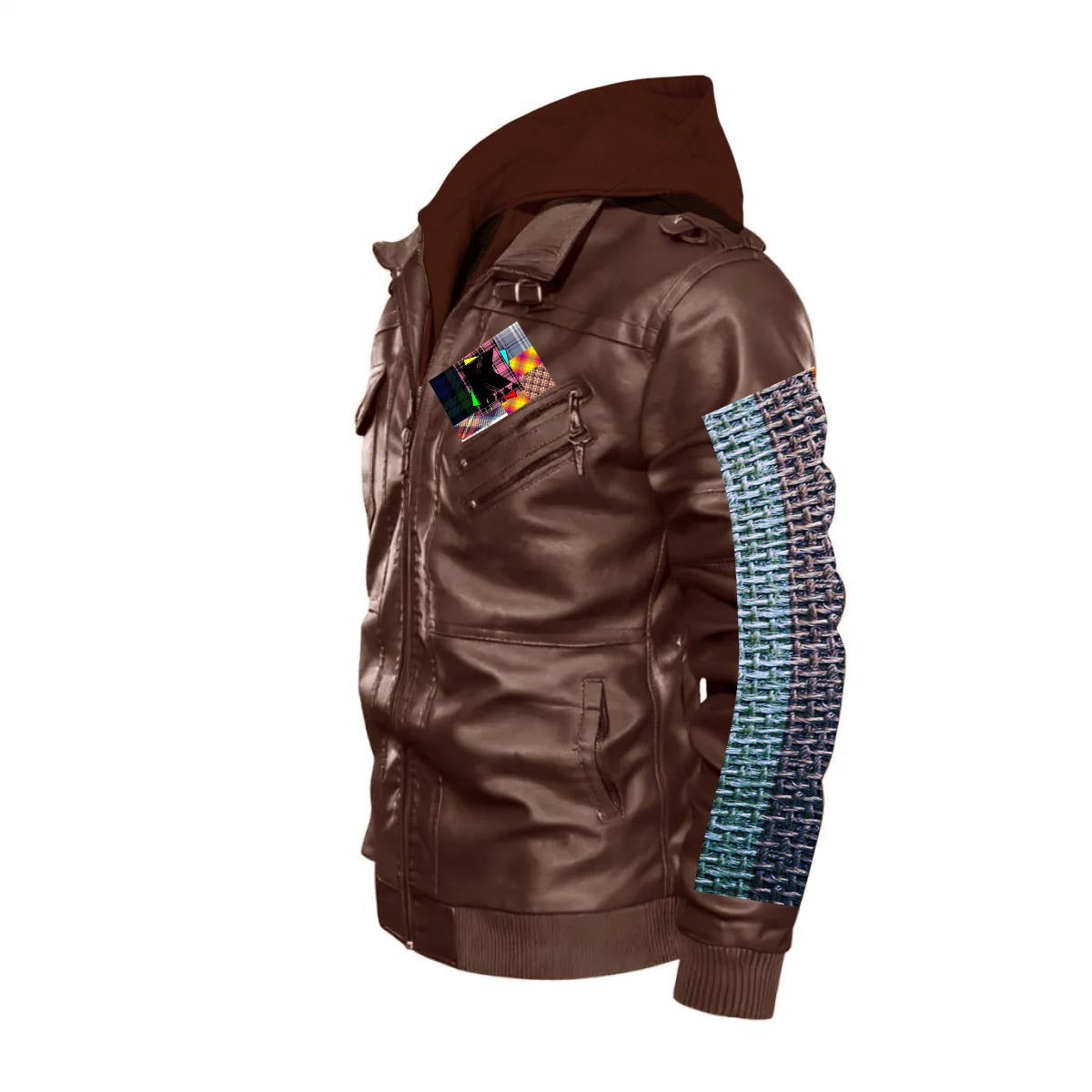Men's Zip Leather Jacket |DTF