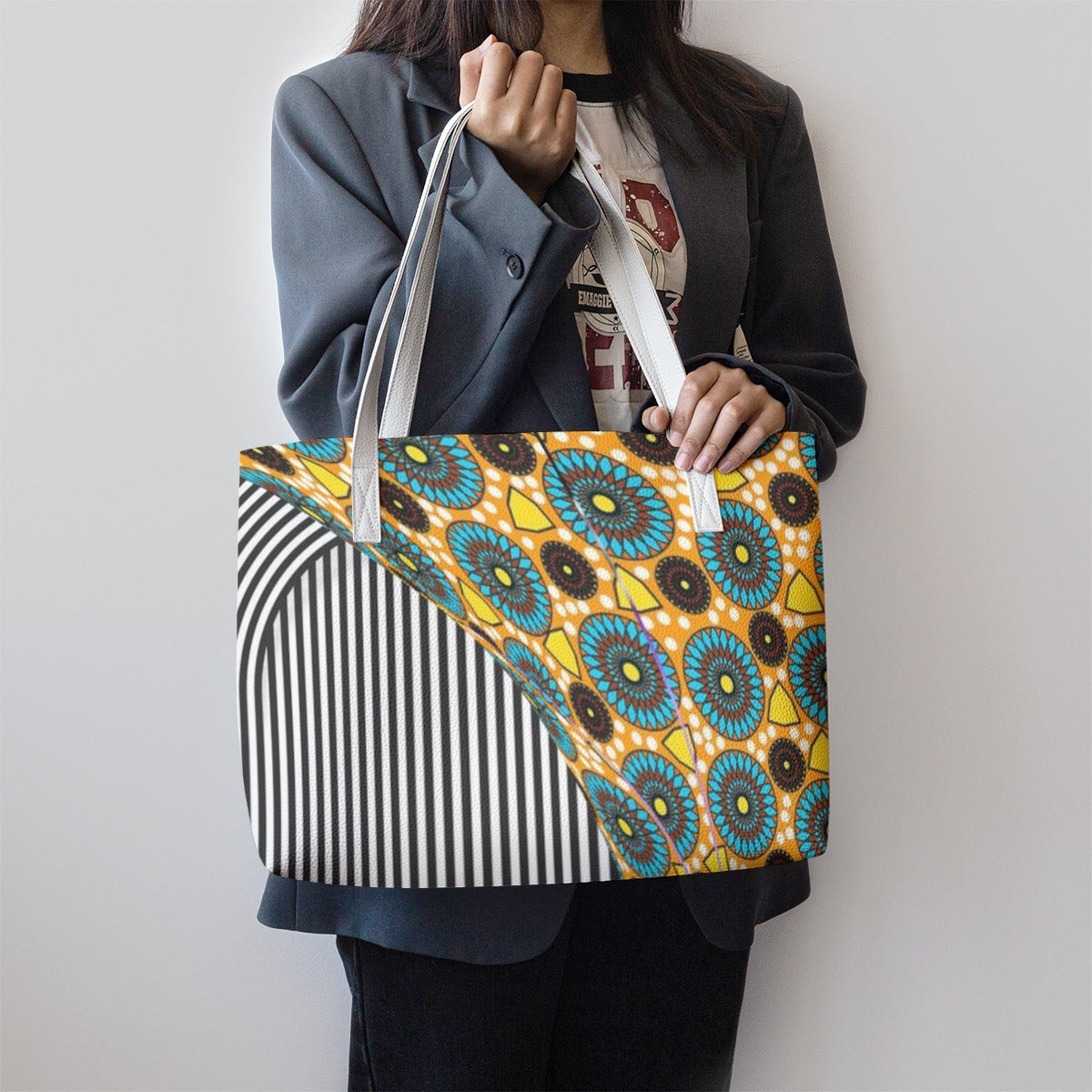 Stylish PU Leather Tote Bag