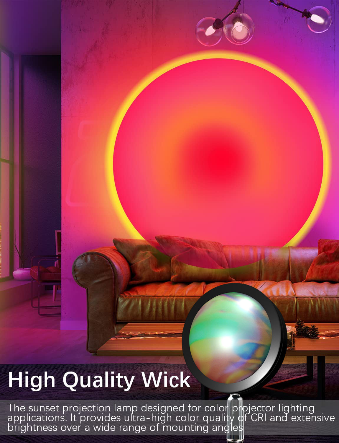 Smart RGB Ambient Lamp – Bluetooth APP LED Mood Light for Gaming & Room Decor
