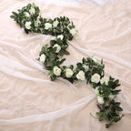 Champagne Floral Vine Garland – Elegant Fake Flower Decoration for Wedding & Party Decor
