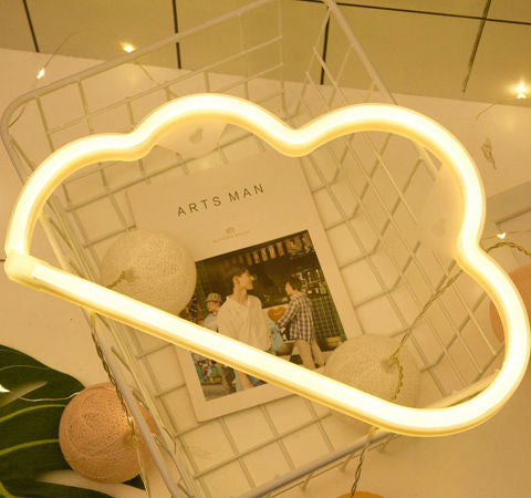 Neon LED Wall Light – Décoration Lumineuse USB & Batterie pour Ambiance Moderne