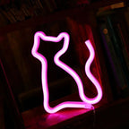 LED Neon Wall Light – USB & Battery Powered for Modern Ambiance