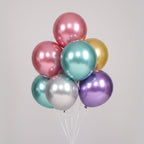 Chrome Metallic Latex Balloons – Wedding & Birthday Party Decoration Set
