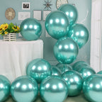 Chrome Metallic Latex Balloons – Wedding & Birthday Party Decoration Set