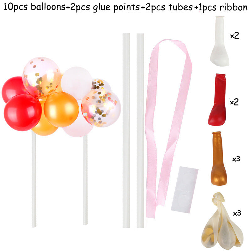 Black & Gold Birthday Cake Decoration Flags – Luxury Party Topper Set