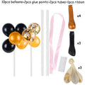 Black & Gold Birthday Cake Decoration Flags – Luxury Party Topper Set