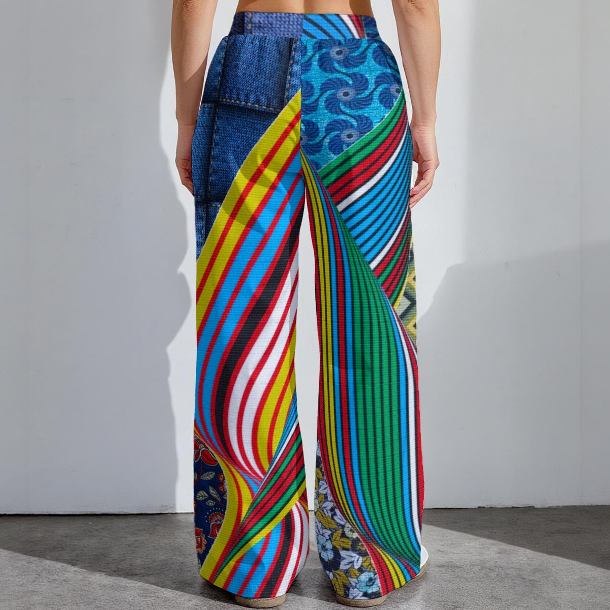 All-Over Print Women's High-Stretch Casual Pants|290GSM