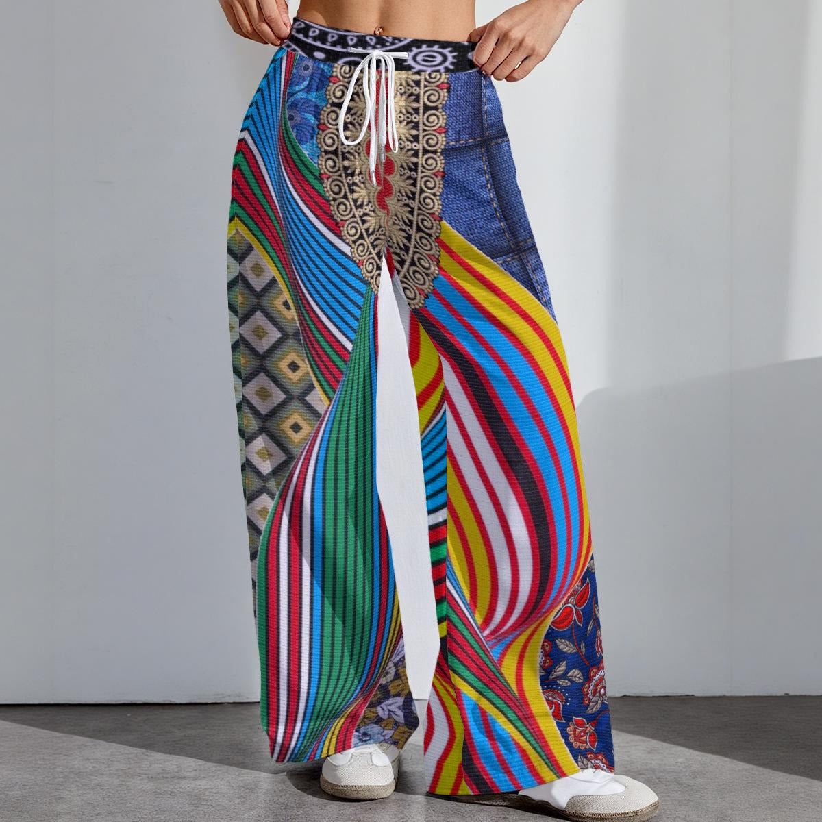 All-Over Print Women's High-Stretch Casual Pants|290GSM