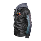 Men's Zip Leather Jacket |DTF