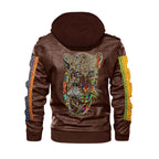 Men's Zip Leather Jacket |DTF