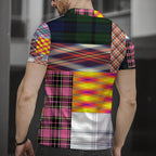 All-Over Print Men's Short Sleeve Button Polo Shirt