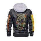 Men's Zip Leather Jacket |DTF