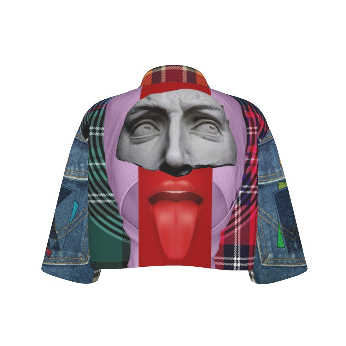 All-Over Print Women's Cropped Jacket | 245GSM Cotton
