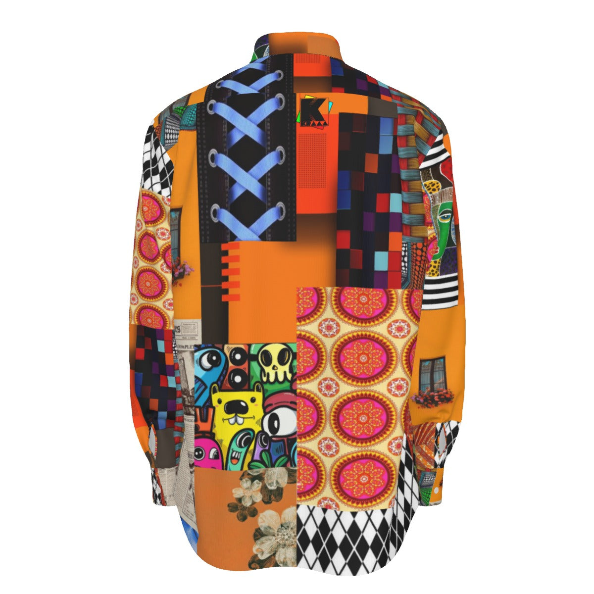 All-Over Print Men's Long Sleeve Shirt | 115GSM Cotton poplin