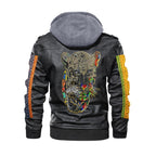 Men's Zip Leather Jacket |DTF