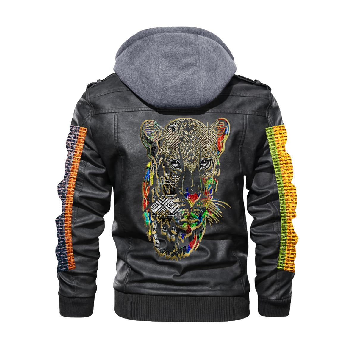 Men's Zip Leather Jacket |DTF