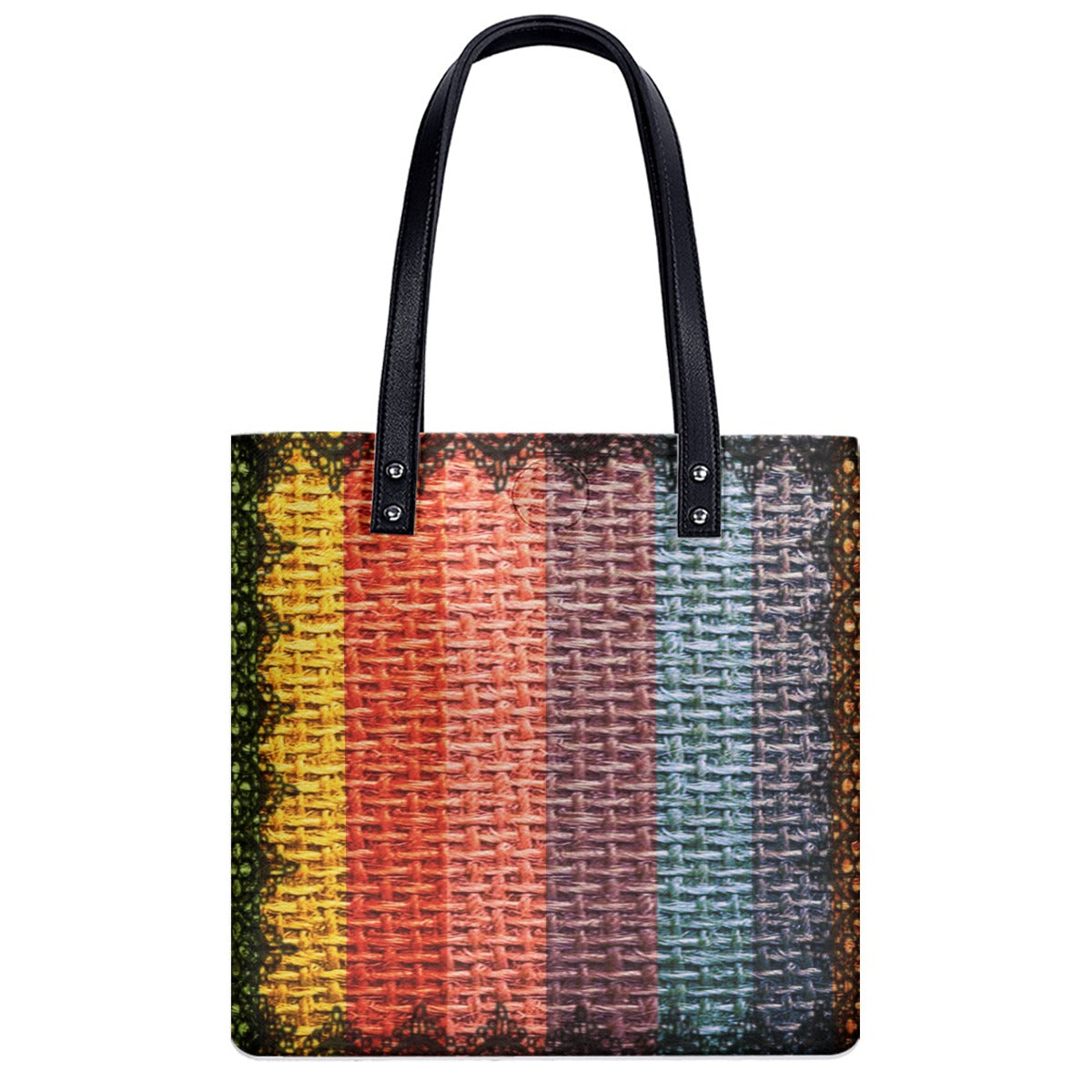 Sac Shopping en PU à Imprimé Unique