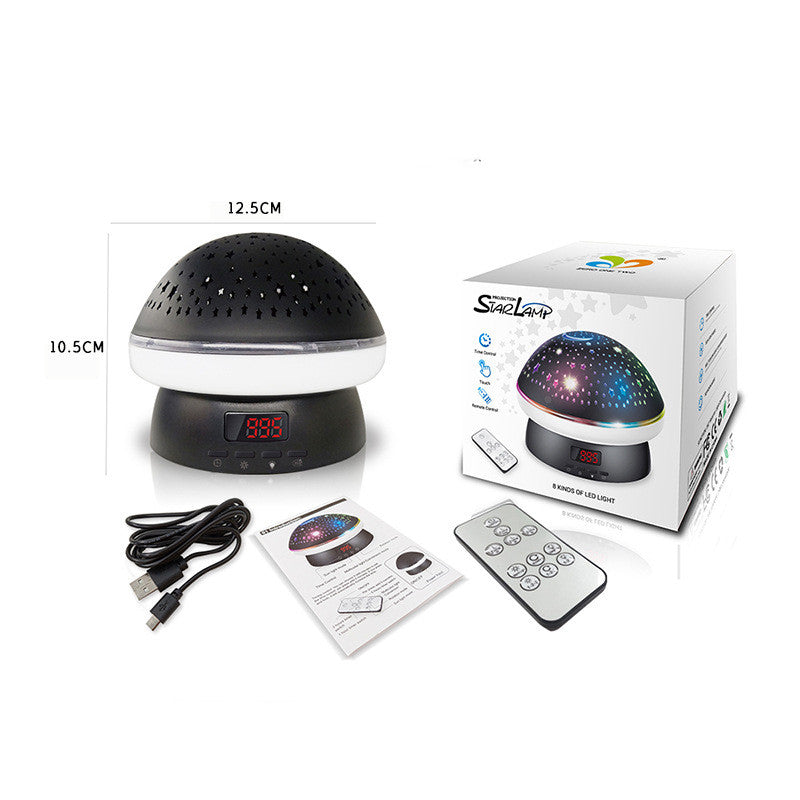 Mushroom Galaxy Projector Lamp – LED Starry Sky Ambient Room Light