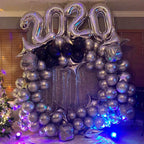 Silver Luxury Balloon Arch Kit – Birthday Party Event Decoration Set
