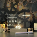 LED Message Board Lamp – USB Aesthetic Night Light with Writing Pen