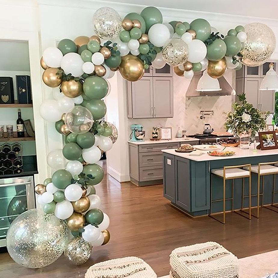 Avocado Green Balloon Arch Kit - Aesthetic Party Decoration Set (119 pcs)