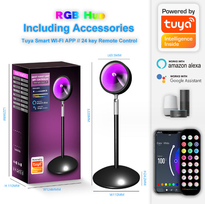 Smart RGB Ambient Lamp – Bluetooth APP LED Mood Light for Gaming & Room Decor