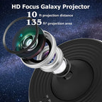 12-in-1 HD LED Planetarium Projector with Galaxy Films - Ambient Decor & Gift