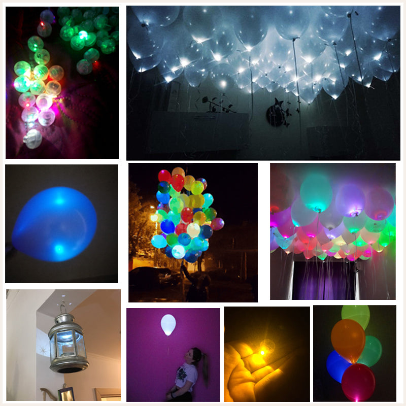 LED Glow Balloons – Romantic Light-Up Balloon Set for Wedding & Party Decor (10 pcs)