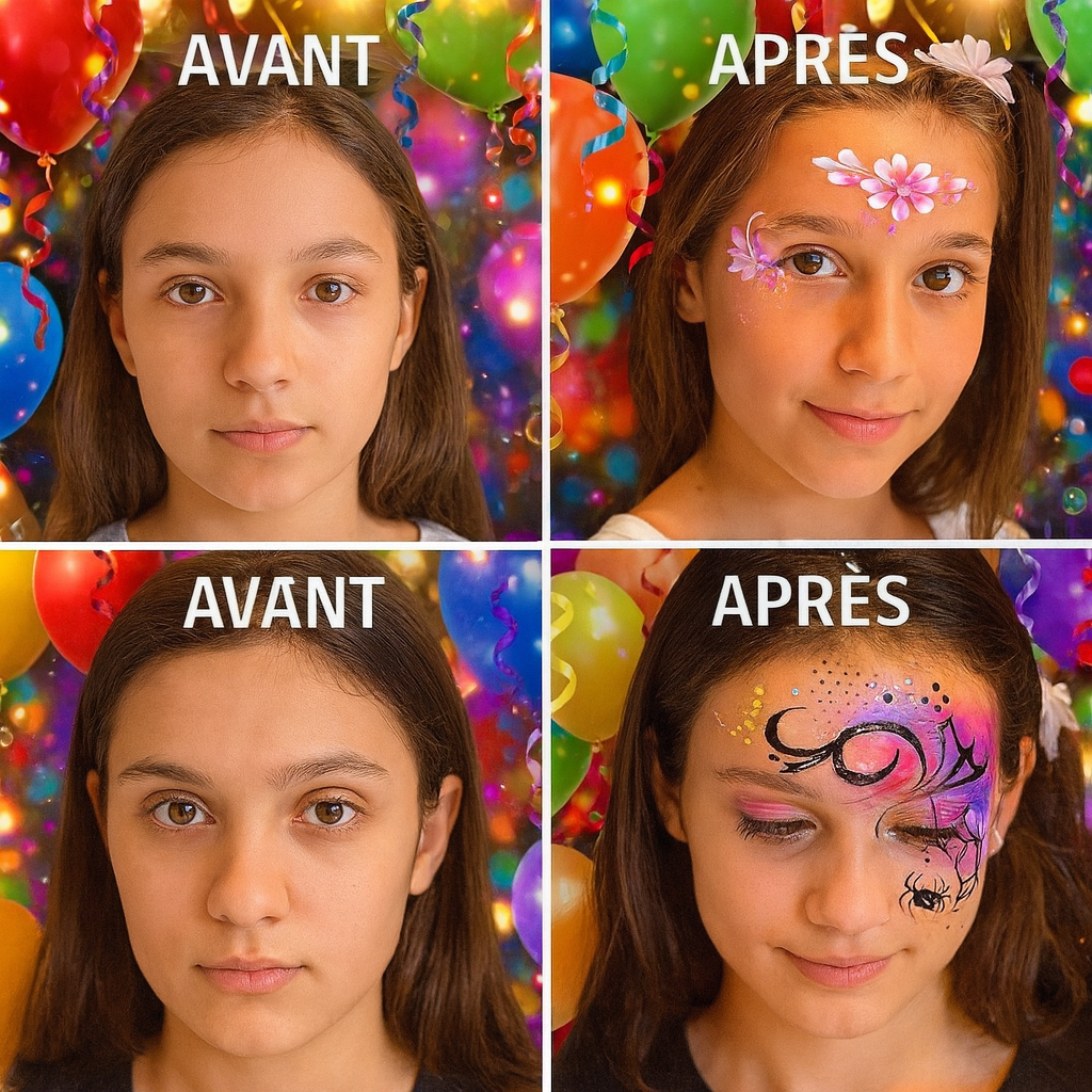 Palette Rainbow Stripe Paint Set – Face & Body Paint