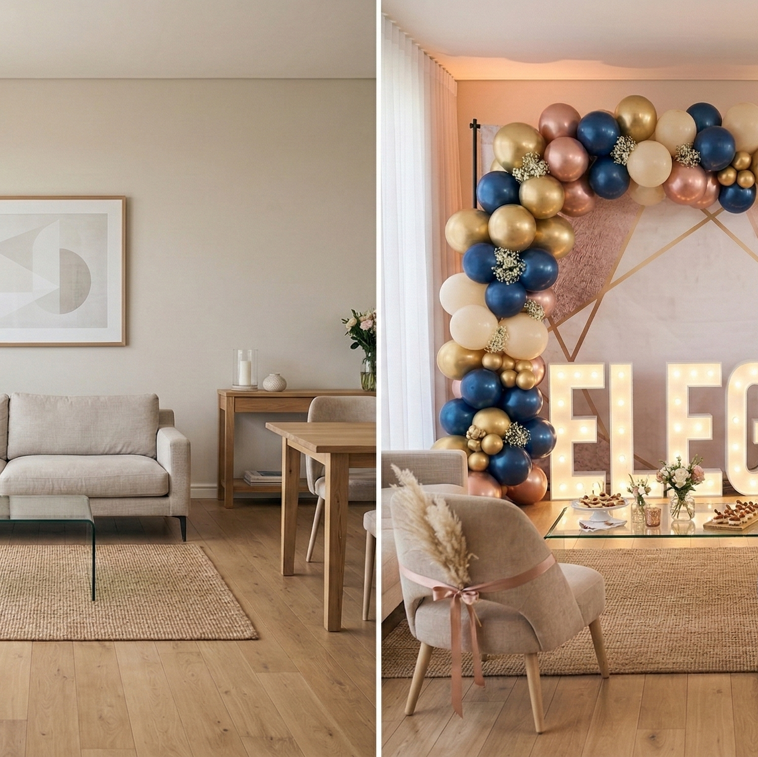 Kit ballons “Macaron Rose & Champagne”