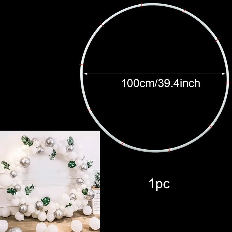 Round Balloon Arch Balloon Circle Stand Holder Frame Ring Birthday Baloon Decor Wedding Party Decorations Baby Shower Background