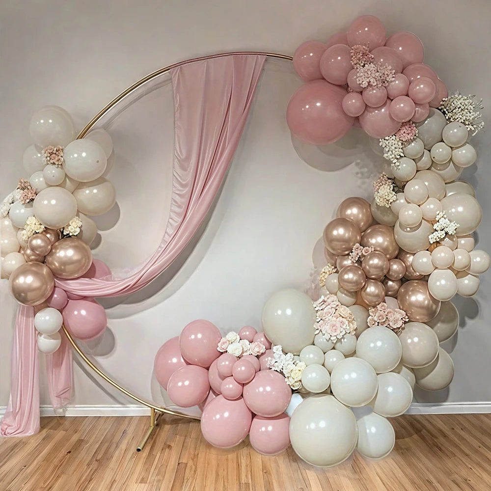 Kit ballons “Macaron Rose & Champagne”