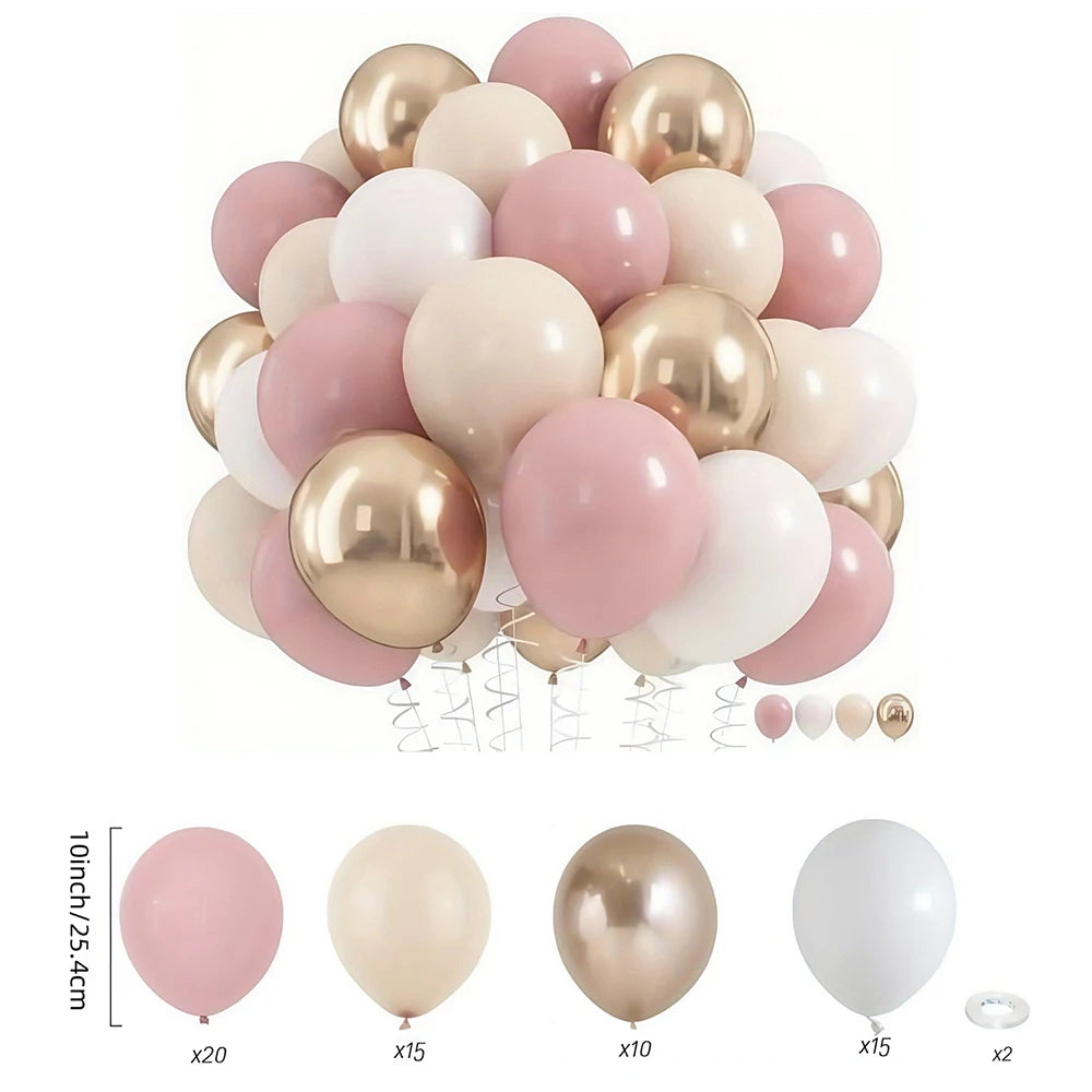 Kit ballons “Macaron Rose & Champagne”