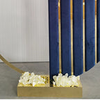 Acrylic Velvet Backdrop Arch Flowers Balloons Stand Round Balloon Backdrop Stand Flower Arch For Event