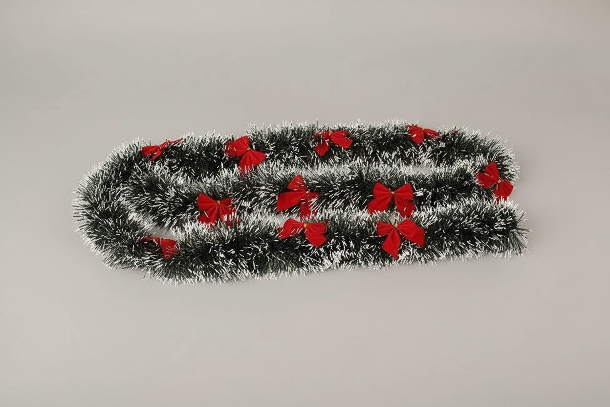 Guirlande Ruban Noël 2 m – Décoration Sapin & Fête (PVC)