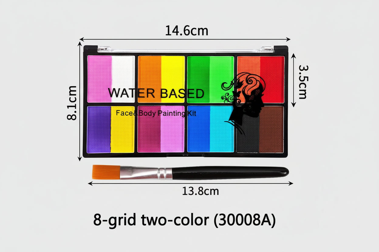 Palette Rainbow Stripe Paint Set – Face & Body Paint