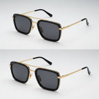Square UV400 Sunglasses – Metal Frame