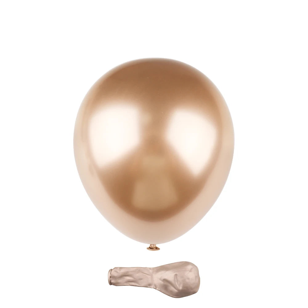 Ballons Métalliques en Latex 10 Pouces – Lot de 10, 20 ou 50 Pièces