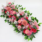 Arrangement Floral Mariage – Rangée de Fleurs Artificielles 50/100 cm (Peonies & Roses)