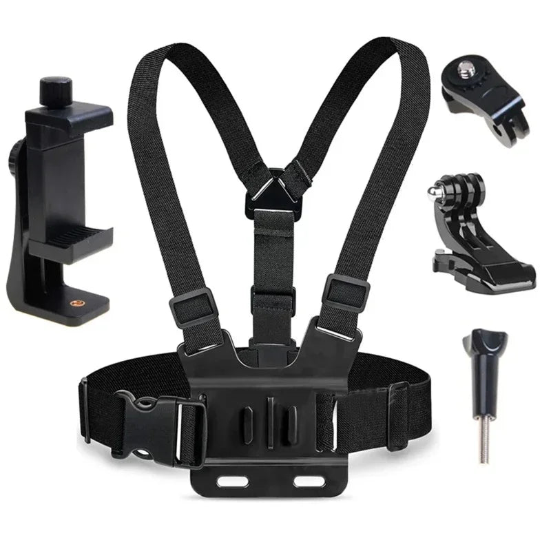 5-in-1 Phone Holder - Chest Mount for Video Recording and Live Streaming
