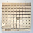 12/16/18/24PCS Shimmer Wall Backdrops silvery Square Sequin Wall Panel Backdrops Party Backdrops for Wedding Birthday Decor