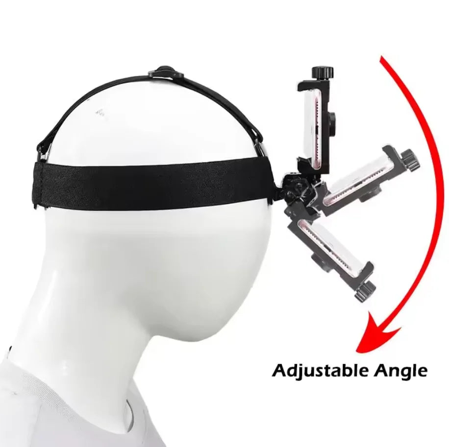 Smartphone Head Mount – Headband for Recording and Live Streaming
