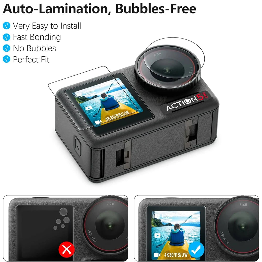 Kit Protection Caméra ORBMART – Étui + Verre Trempé