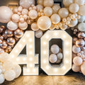Led Light Birthday Number Ornaments 1st 18 30 50 60 Birthday Number Frame Background Birthday Wedding Party Anniversary Decor