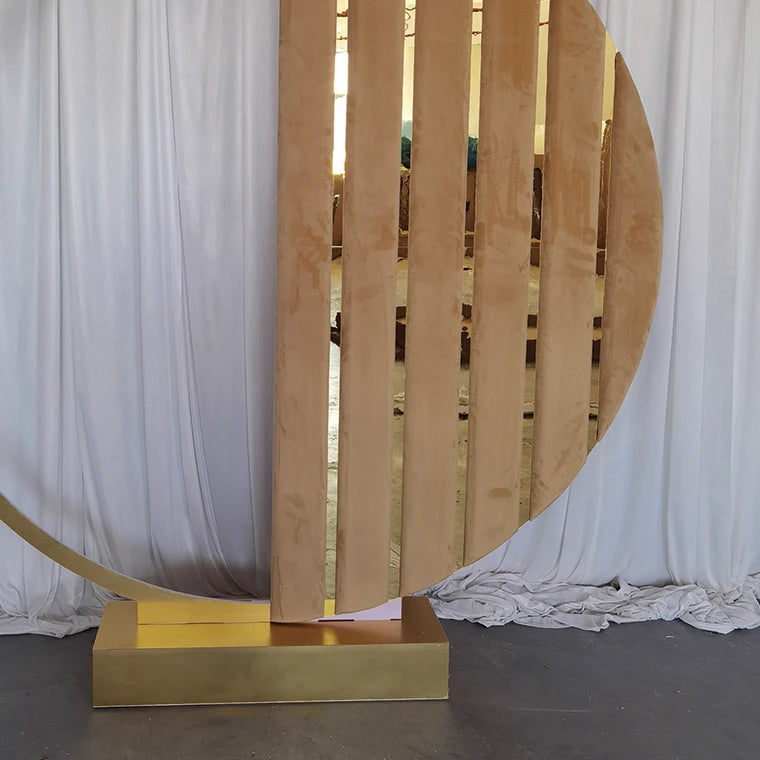 Acrylic Velvet Backdrop Arch Flowers Balloons Stand Round Balloon Backdrop Stand Flower Arch For Event