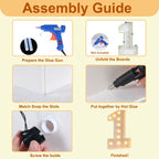 Led Light Birthday Number Ornaments 1st 18 30 50 60 Birthday Number Frame Background Birthday Wedding Party Anniversary Decor