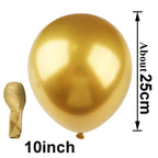Ballons Métalliques en Latex 10 Pouces – Lot de 10, 20 ou 50 Pièces