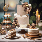 Boho Ball Cake Topper – Set of 30 – Birthday & Baby Shower Cake Decoration
